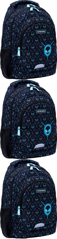 Stylový trojkomorový batoh Astra Astrabag Neon UFO, 20l
